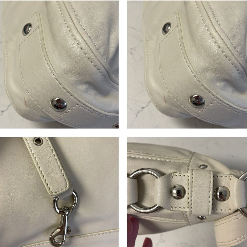 Coach Zoe Hobo Shoulder Bag F147007 Pearl Off White Leather - Picture 17 of 17